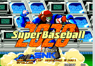 2020 Super Baseball (set 1) Title Screen